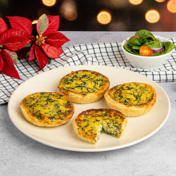 Mini Quiches de Espinacas con Queso