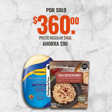 Kit Pechuga de Pavo + Fusilli en Salsa Blanca | Navidad